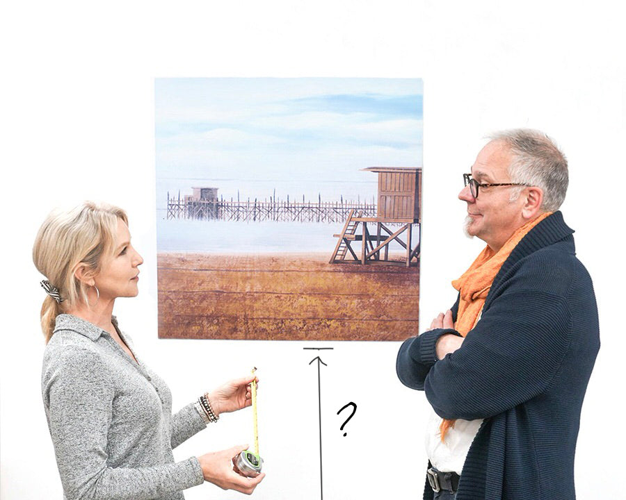 How high should I hang my canvas?